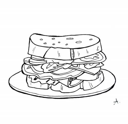 Ink drawing of a delicious-looking cartoon creature that appears irresistibly tasty to others
