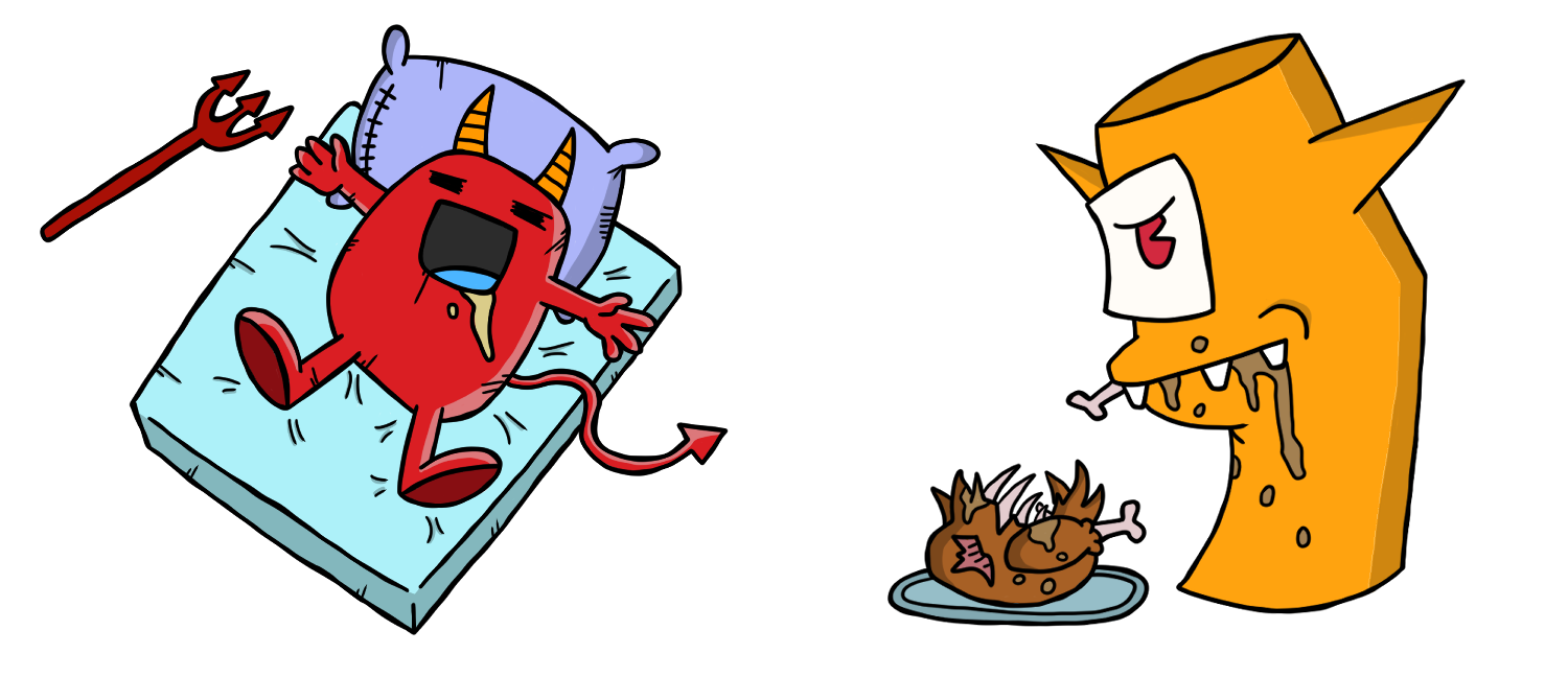 Looney World artwork bottom page