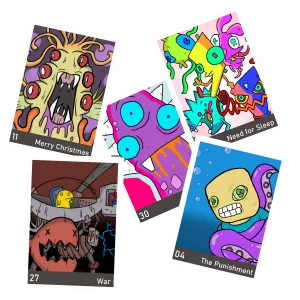 Looney World Trading Cards collectible pack